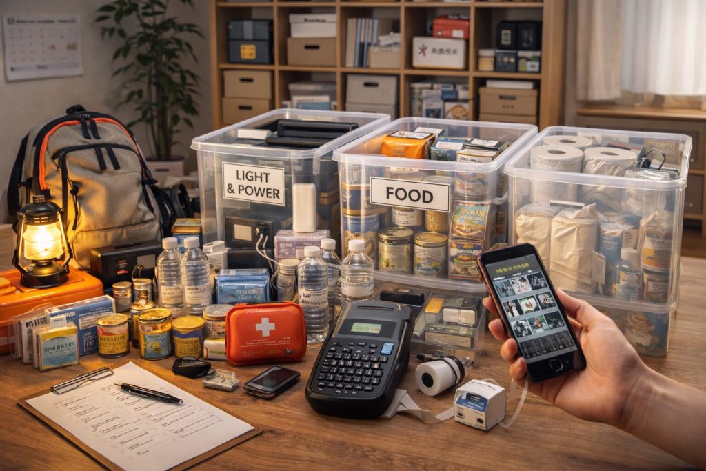 防災グッズの選び方と優先順位の基本イメージ
